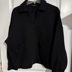 Banana Republic Women's V-Neck Popover Scuba